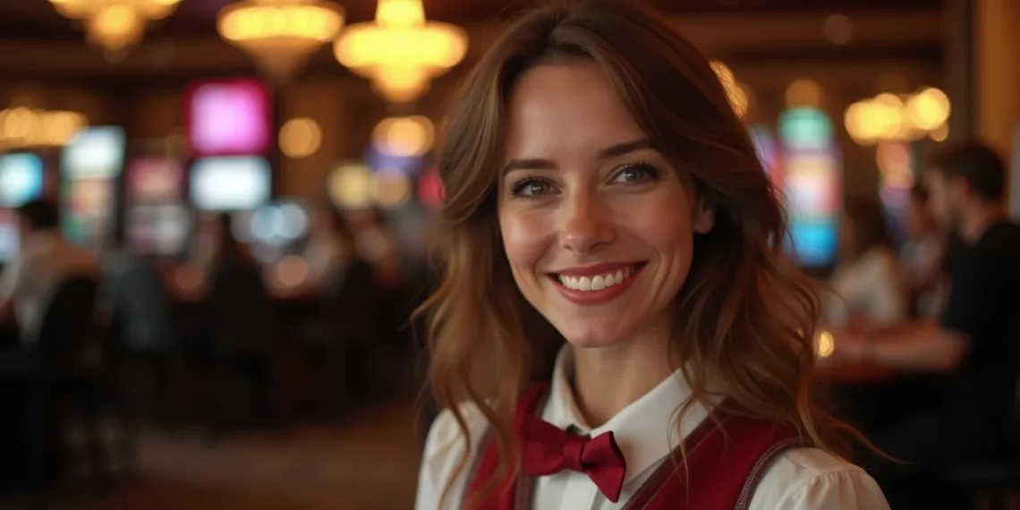 Olika typer av casinospel på ett casino.